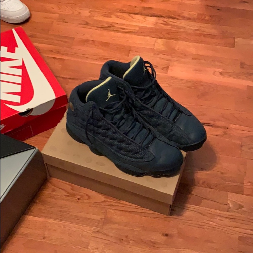 air jordan 13s squadron blue good condition